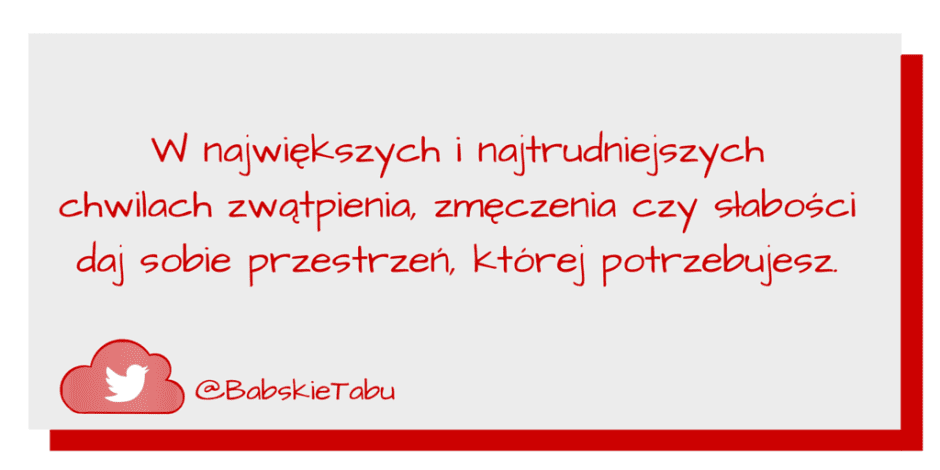 daj sobie przestrzeń
